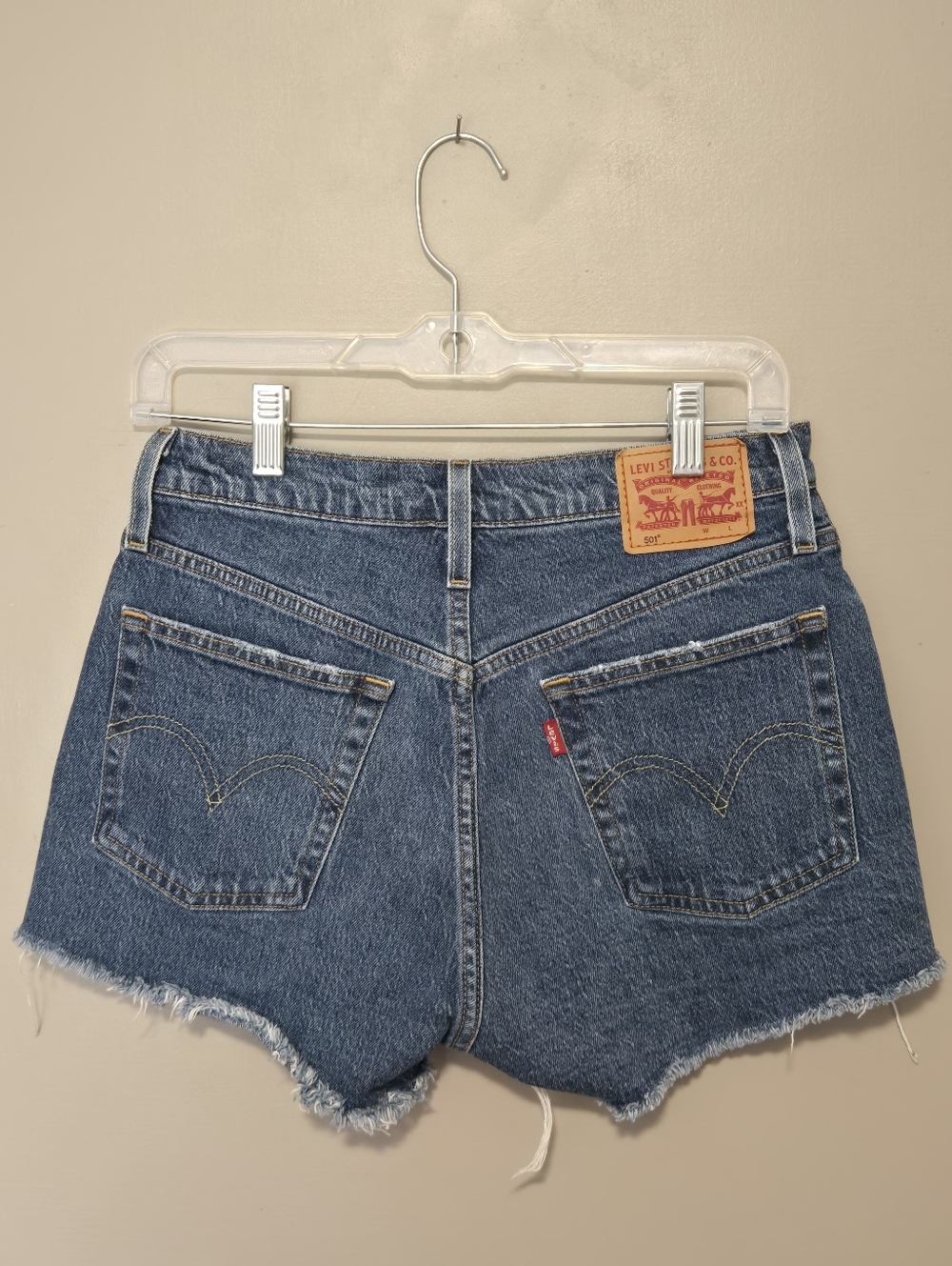Womens Levi's High Waist Jean Shorts